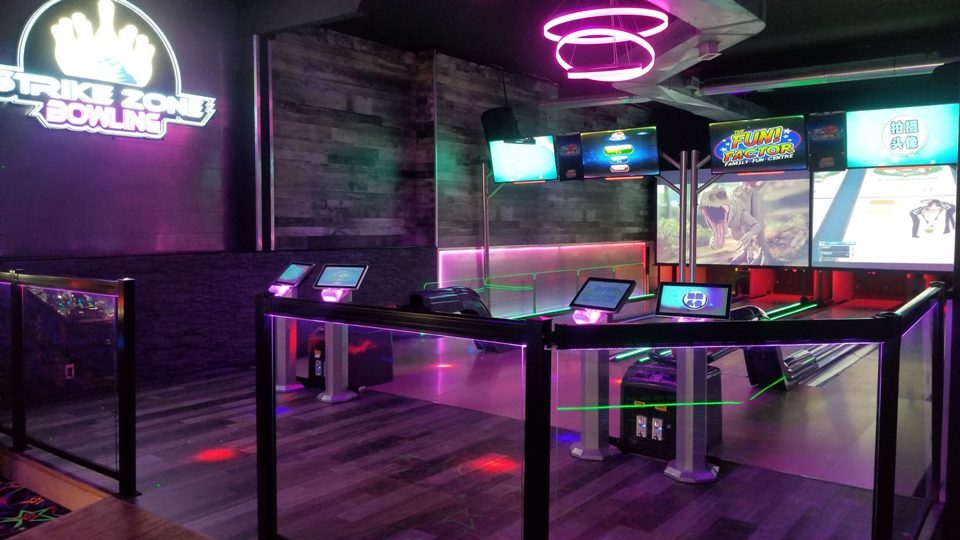 Strike Zone lanes lit up